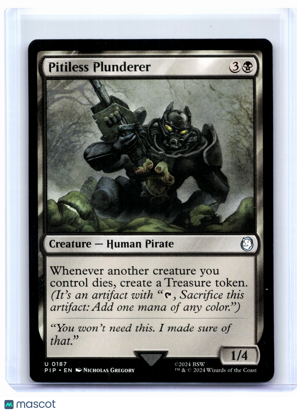 2024 Magic: The Gathering—Pitiless Plunderer #0187 Fallout—Uncommon Nonfoil