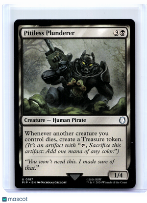 2024 Magic: The Gathering—Pitiless Plunderer #0187 Fallout—Uncommon Nonfoil