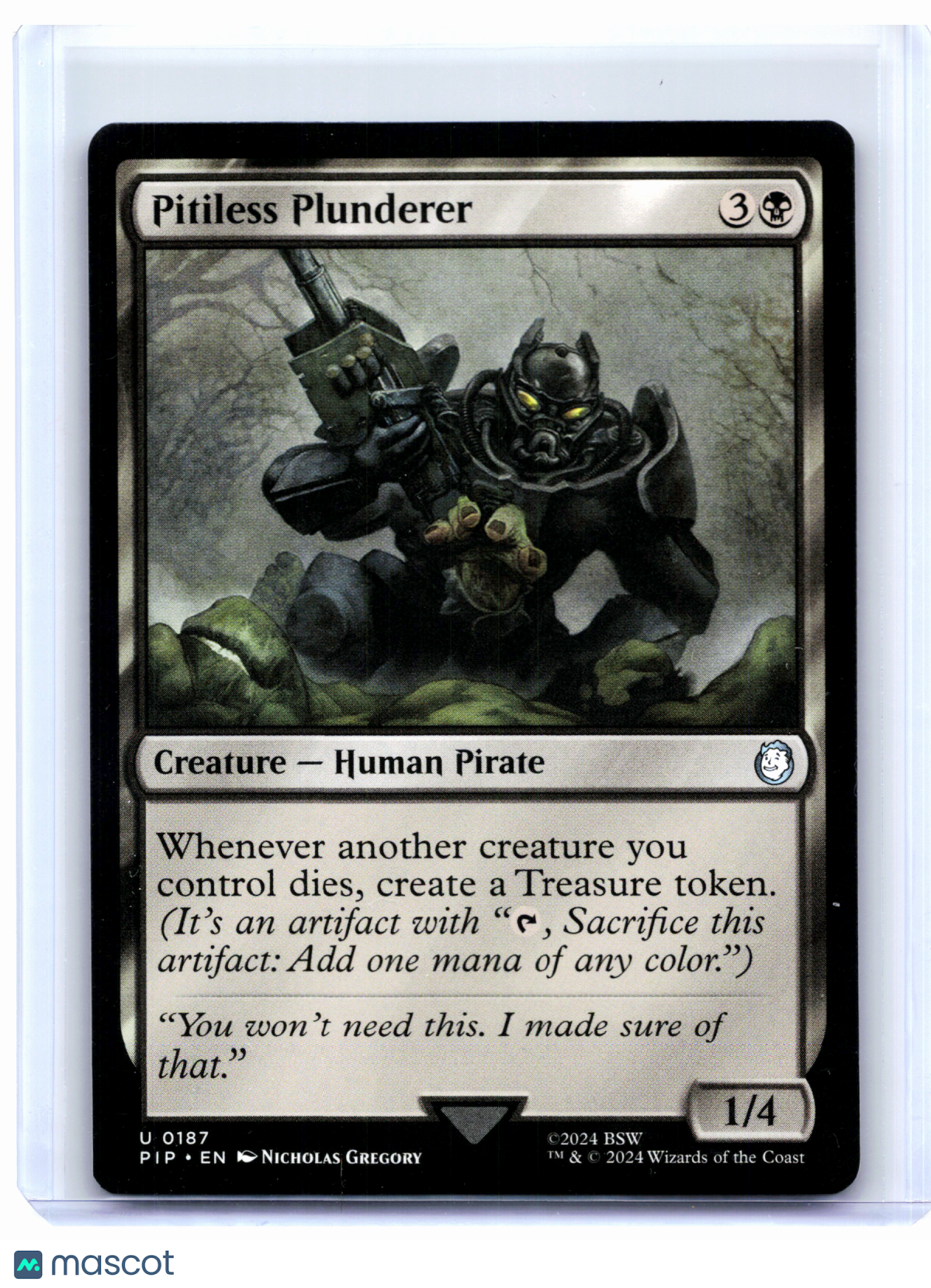 2024 Magic: The Gathering—Pitiless Plunderer #0187 Fallout—Uncommon Nonfoil