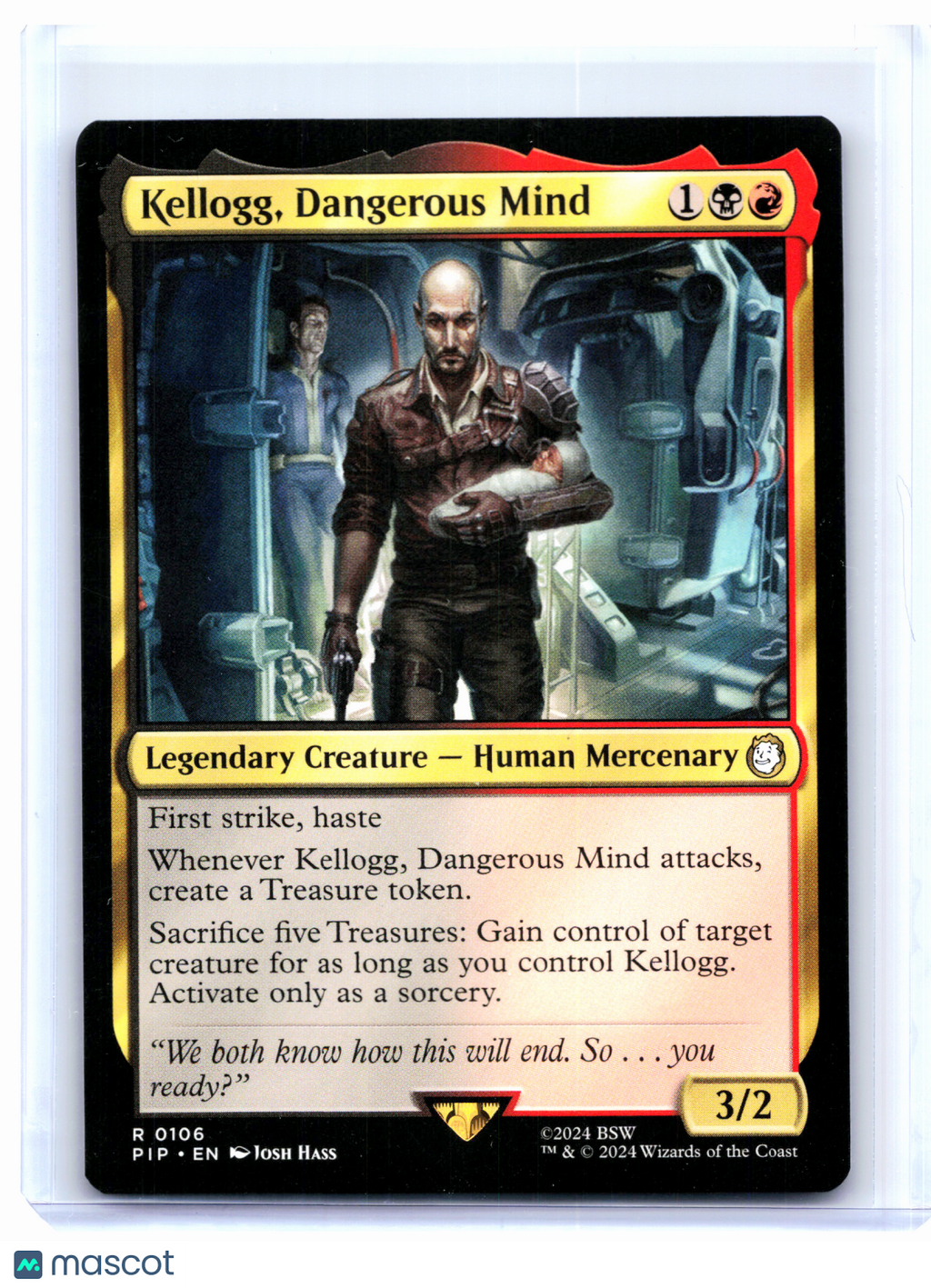 2024 Magic: The Gathering—Kellogg, Dangerous Mind #0106 Fallout—Rare Nonfoil
