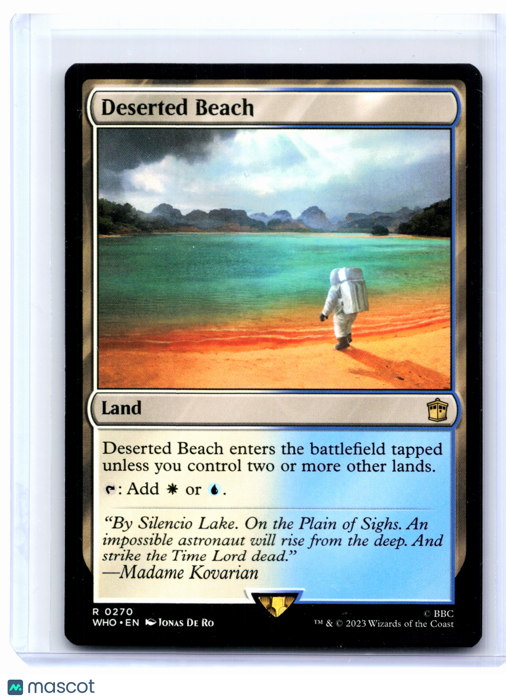 2023 Magic: The Gathering—Deserted Beach #0270 Doctor Who—Rare Nonfoil