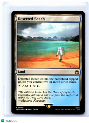 2023 Magic: The Gathering—Deserted Beach #0270 Doctor Who—Rare Nonfoil