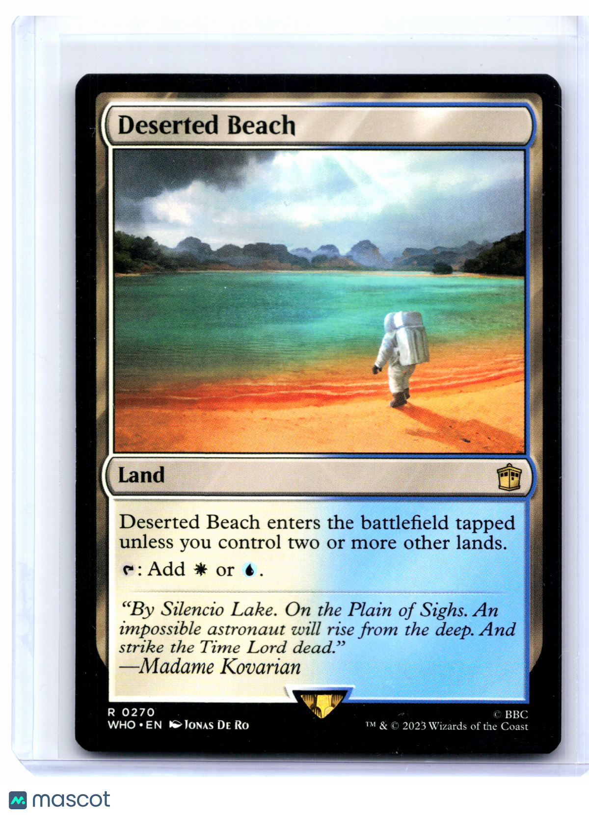 2023 Magic: The Gathering—Deserted Beach #0270 Doctor Who—Rare Nonfoil