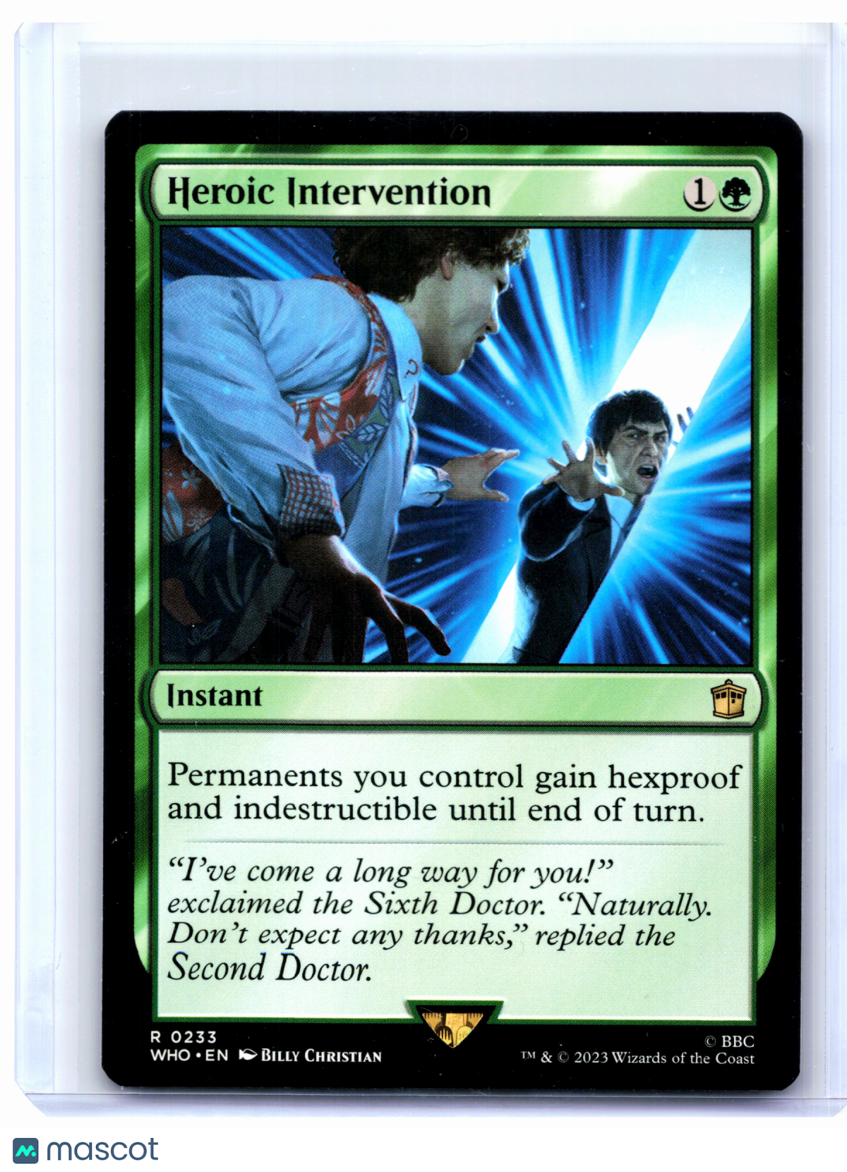 2023 Magic: TG—Heroic Intervention #0233 Doctor Who—Rare Nonfoil [Damaged]