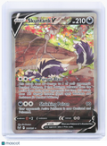 2022 Pokemon—Skuntank V #181 Silver Tempest—Ultra Rare Holo