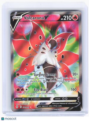 2021 Pokemon—Volcarona V #170 Evolving Skies—Ultra Rare Holo