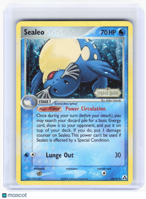 2006 Pokemon—Sealeo #43 EX Legend Maker—U Reverse Holo [Moderately Played]
