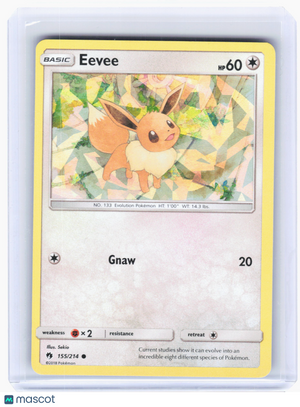 2018 Pokemon—Eevee (Let's Play, Eevee!) #155 Deck Exclusives—C Cracked Ice Holo