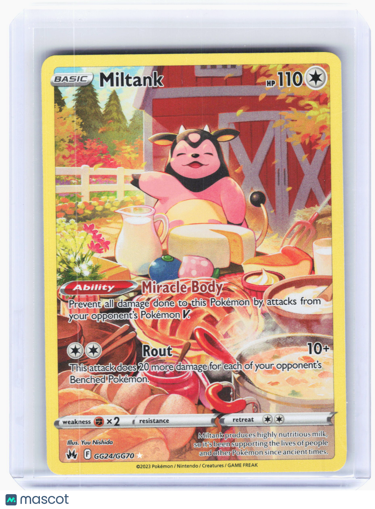 2023 Pokemon—Miltank #GG24 Crown Zenith: Galarian Gallery—Ultra Rare Holo