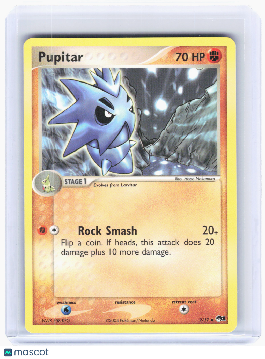 2004 Pokemon—Pupitar #9 POP Series 1—Uncommon