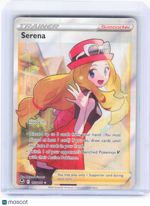2022 Pokemon—Serena #193 Silver Tempest—Ultra Rare Holo
