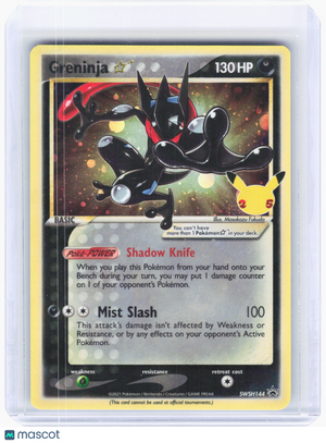 2021 Pokemon—Greninja ☆ #SWSH144 CCL—Black Star Promo Holo [Moderately Played]