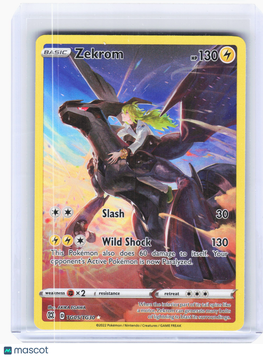 2022 Pokemon—Zekrom #TG05 Brilliant Stars Trainer Gallery—Ultra Rare Holo