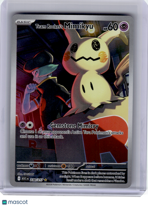 2026 Pokemon—Team Rocket's Mimikyu #238 Ascended Heroes—Illustration Rare Holo