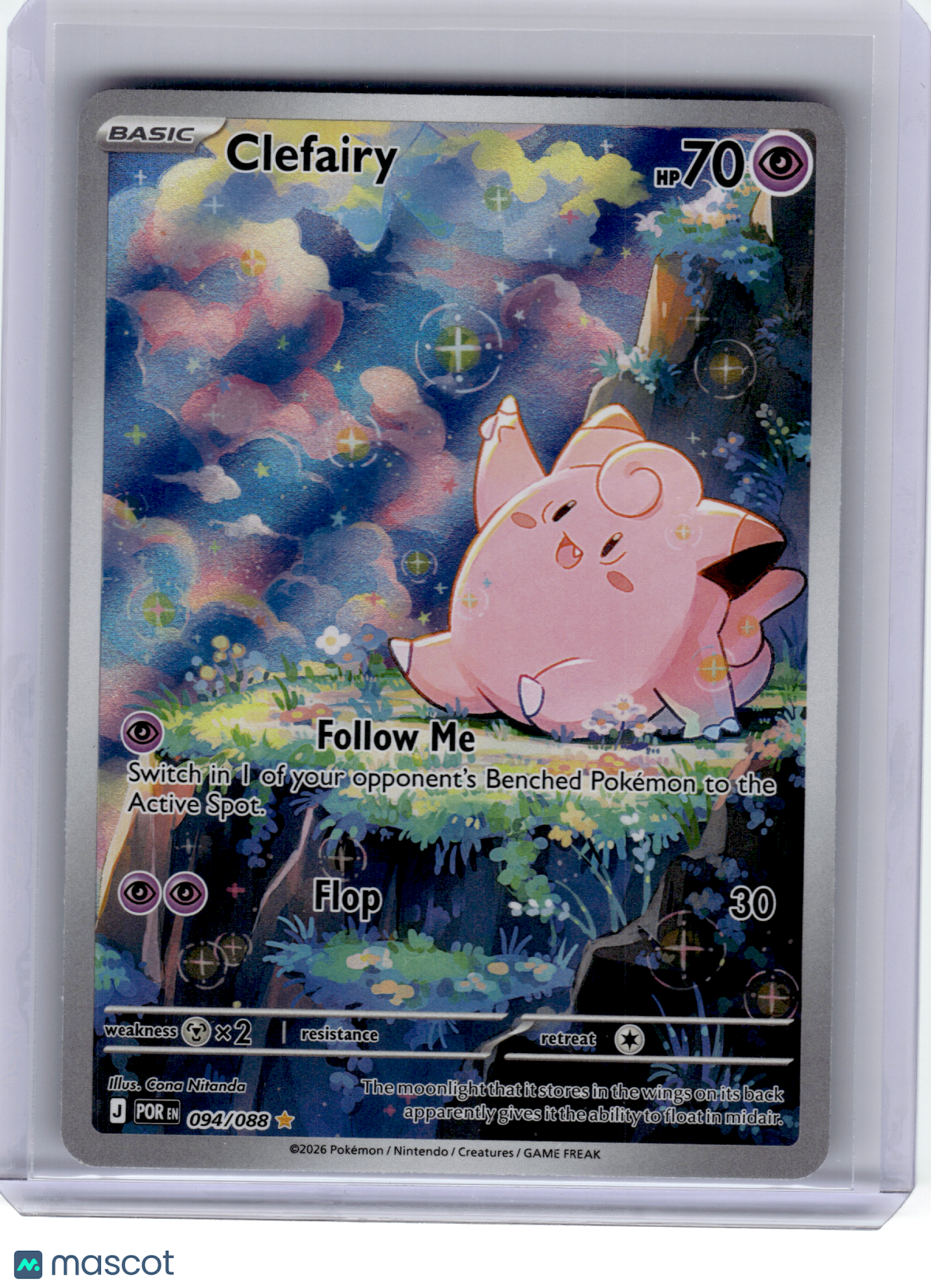 2026 Pokemon—Clefairy #94 Perfect Order—Illustration Rare Holo