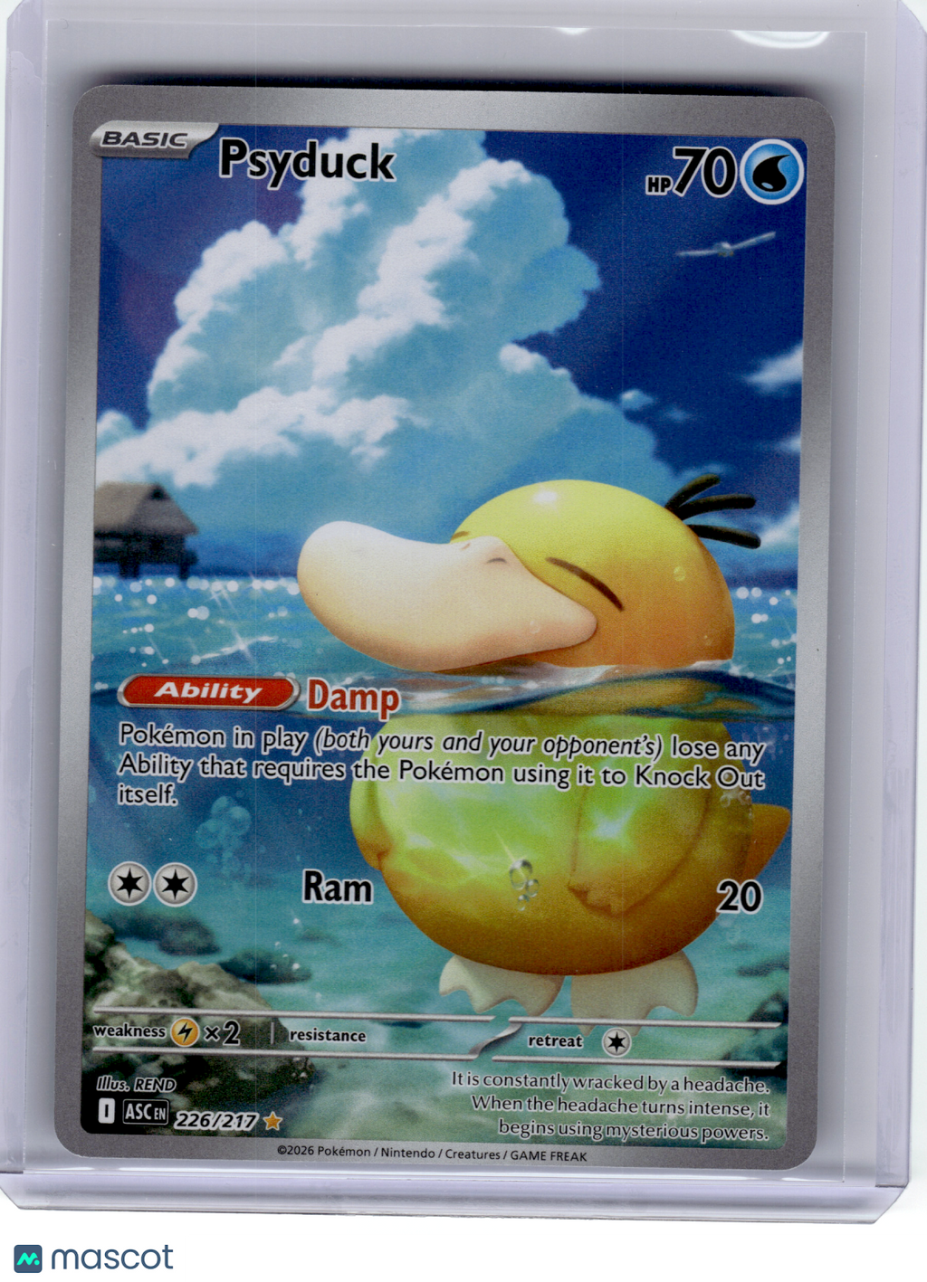2026 Pokemon—Psyduck #226 Ascended Heroes—Illustration Rare Holo