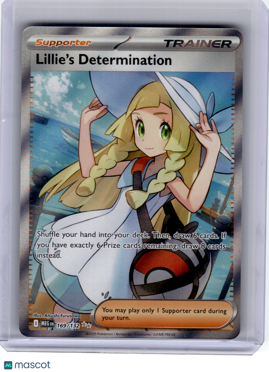 2025 Pokemon—Lillie's Determination #169 Mega Evolution—Ultra Rare Holo