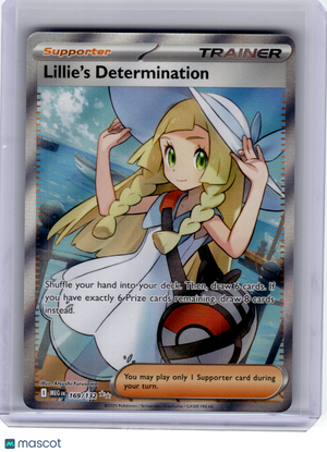 2025 Pokemon—Lillie's Determination #169 Mega Evolution—Ultra Rare Holo