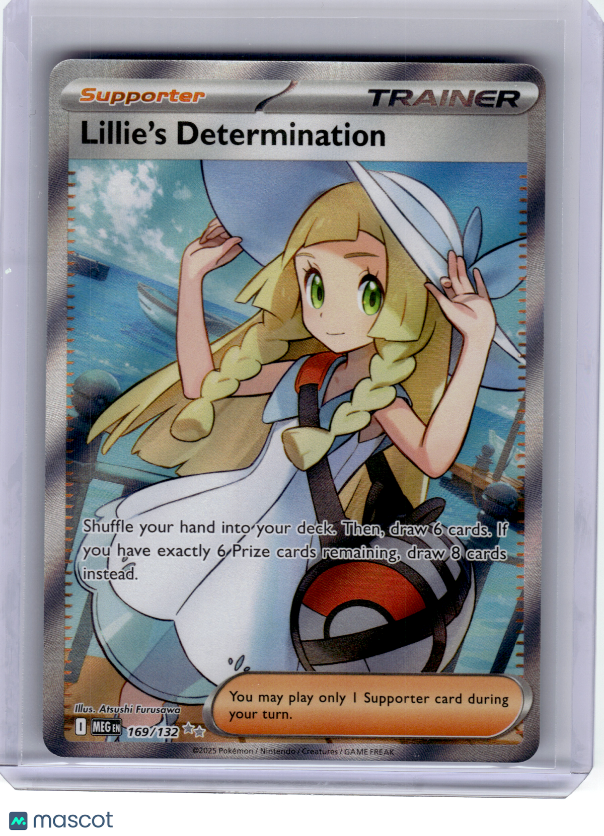 2025 Pokemon—Lillie's Determination #169 Mega Evolution—Ultra Rare Holo