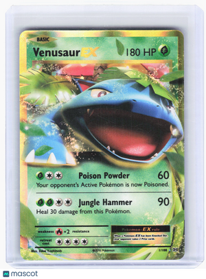 2016 Pokemon—Venusaur EX #1 Evolutions—Ultra Rare Holo [Lightly Played]