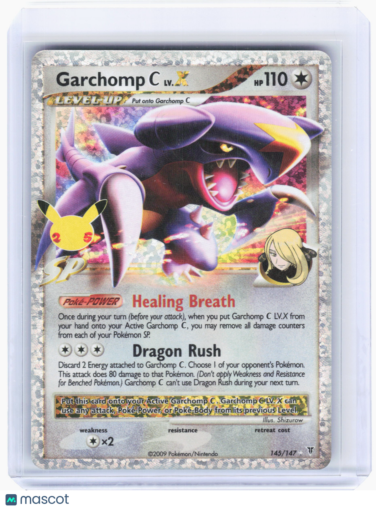 2021 Pokemon—Garchomp C LV.X #145 Celebrations: Classic Collection—Ultra Holo
