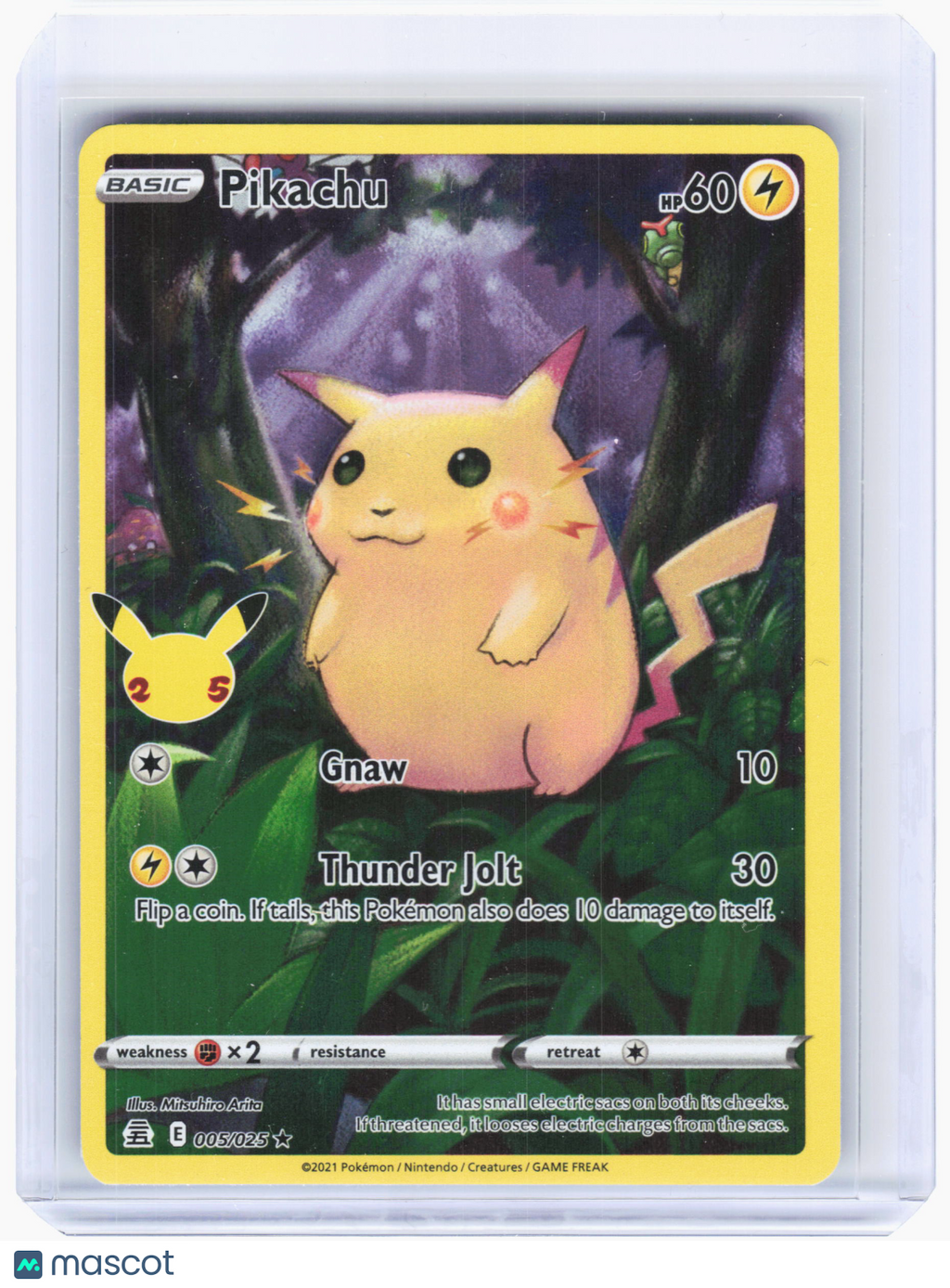 2021 Pokemon—Pikachu #5 Celebrations—Holo Rare