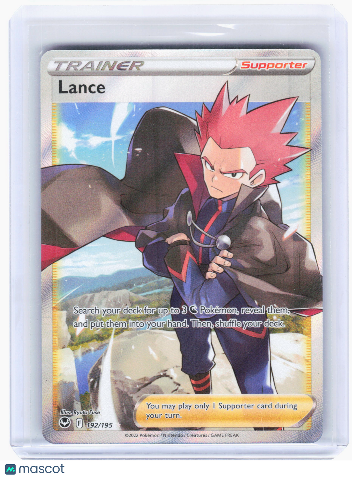 2022 Pokemon—Lance #192 Silver Tempest—Ultra Rare Holo