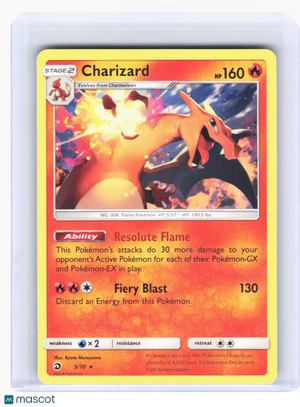 2018 Pokemon—Charizard #3 Dragon Majesty—Rare Nonholo