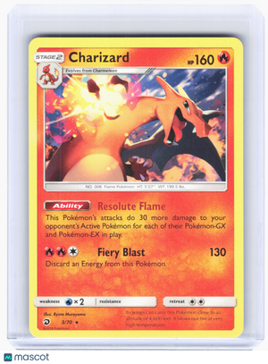 2018 Pokemon—Charizard #3 Dragon Majesty—Rare Nonholo