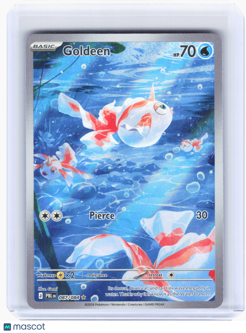 2026 Pokemon—Goldeen #87 Pitch Black—Illustration Rare Holo