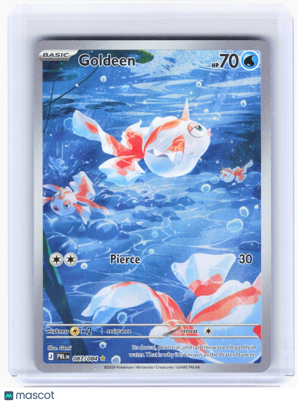 2026 Pokemon—Goldeen #87 Pitch Black—Illustration Rare Holo