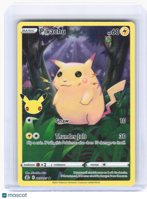 2021 Pokemon—Pikachu #5 Celebrations—Rare Holo (25th Anniversary)