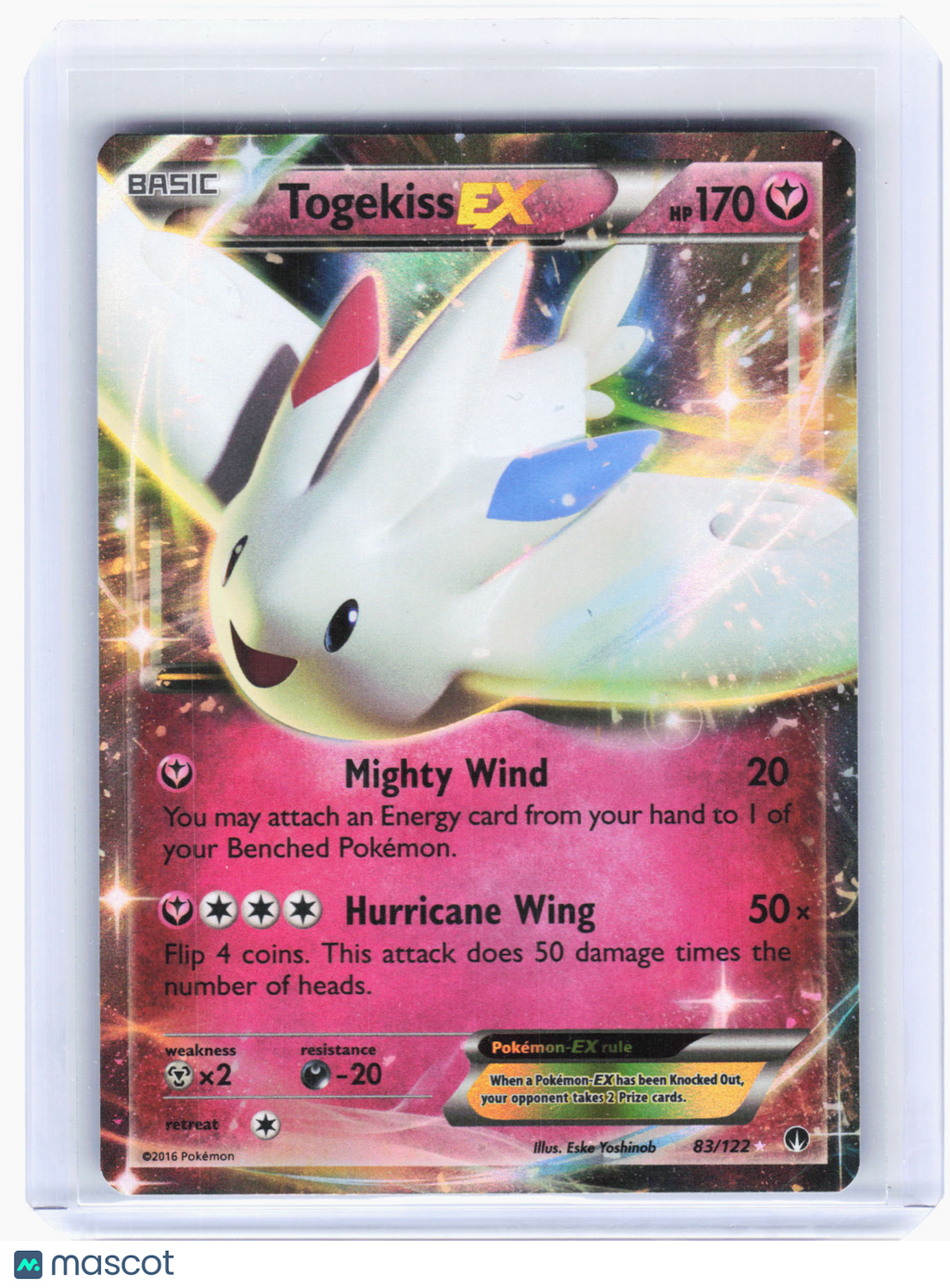 2016 Pokemon—Togekiss EX #83 BREAKpoint—Ultra Rare Holo