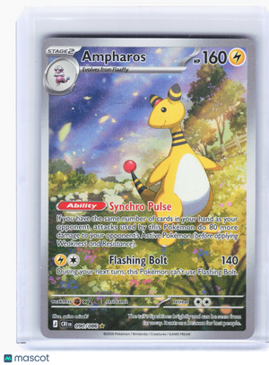 2026 Pokemon—Ampharos #90 Chaos Rising—Illustration Rare Holo