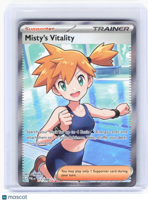 2026 Pokemon—Misty's Vitality #111 Pitch Black—Ultra Rare Holo