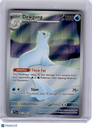 2025 Pokemon—Dewgong #97 Phantasmal Flames—Illustration Rare Holo
