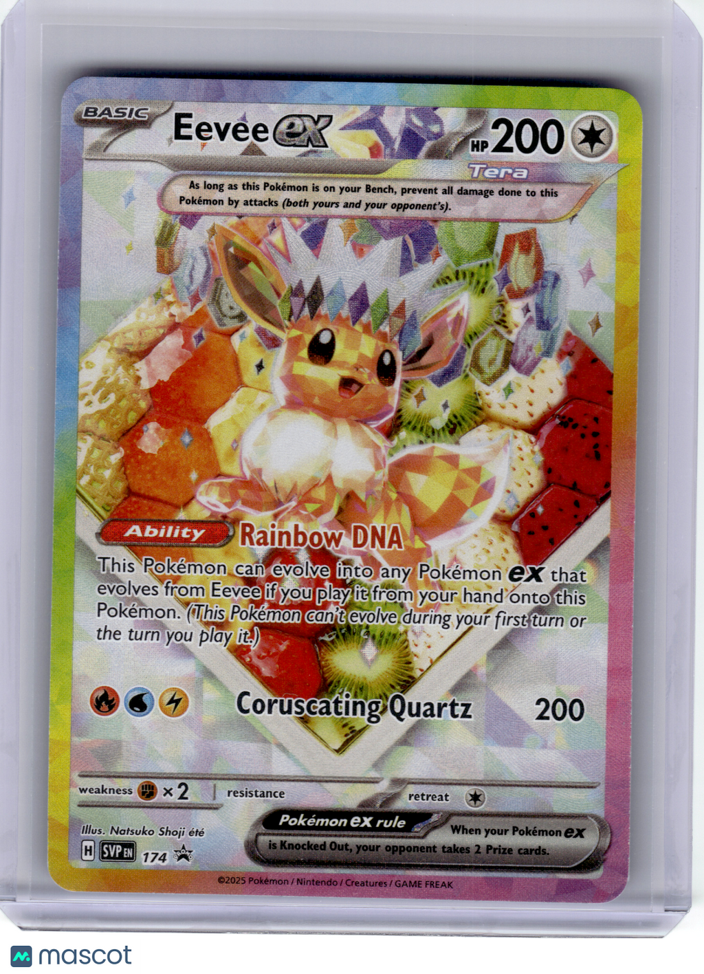 2025 Pokemon—Eevee EX #174 Scarlet & Violet—Black Star Promo Holo