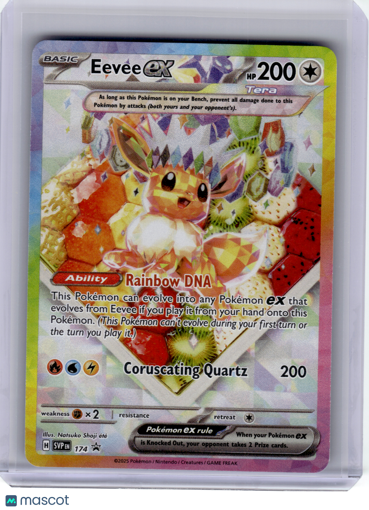 2025 Pokemon—Eevee EX #174 Scarlet & Violet—Black Star Promo Holo