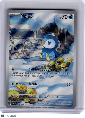 2025 Pokemon—Piplup #98 Phantasmal Flames—Illustration Rare Holo