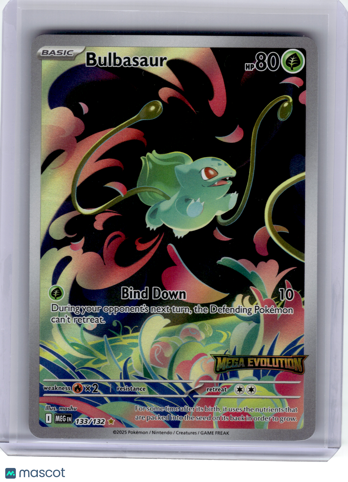 2025 Pokemon—Bulbasaur #133 Mega Evolution—Illustration Rare Holo [Stamped]