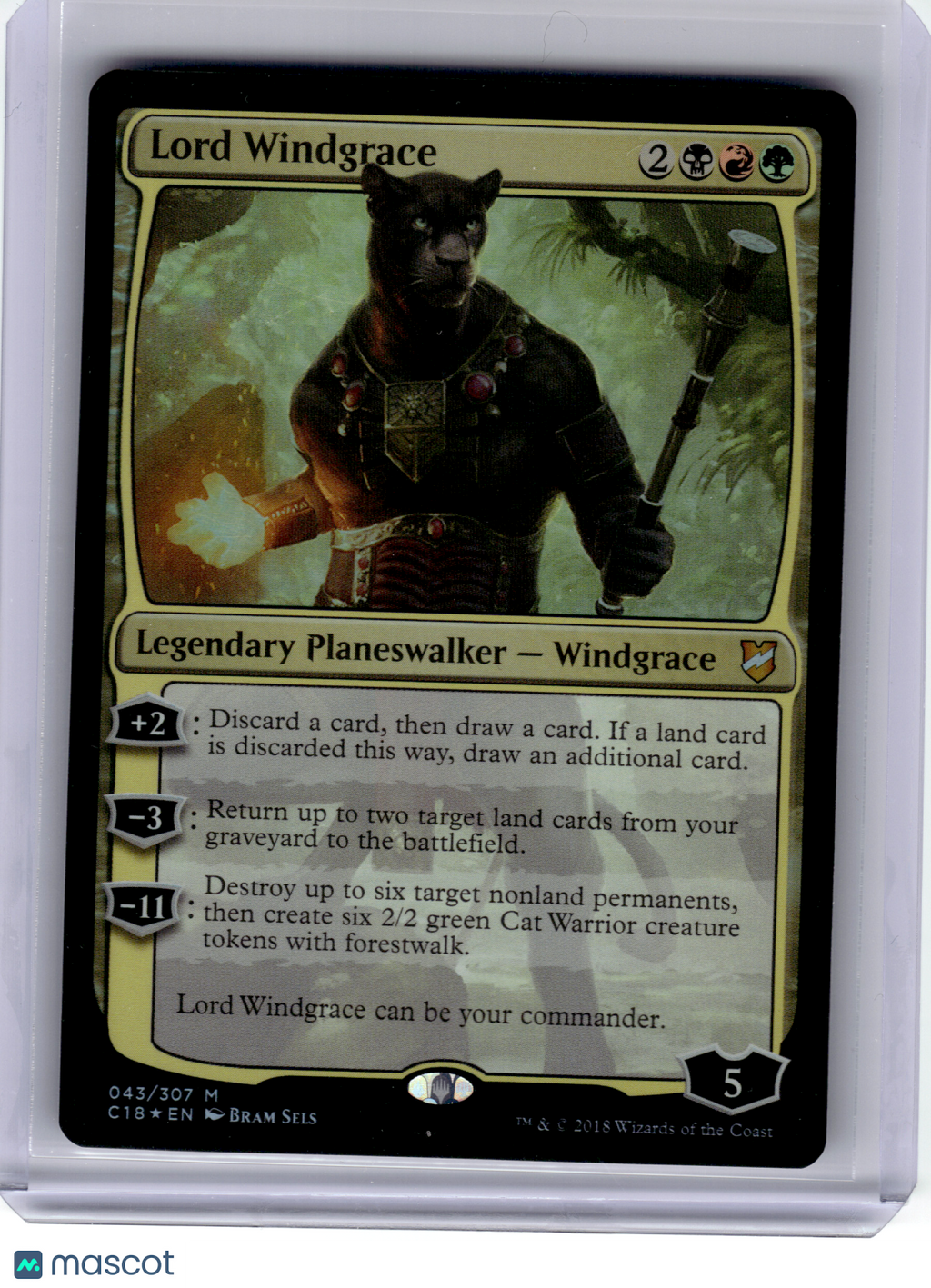 Magic: The Gathering—Lord Windgrace #43 Commander 2018—Mythic [Lightly Played]
