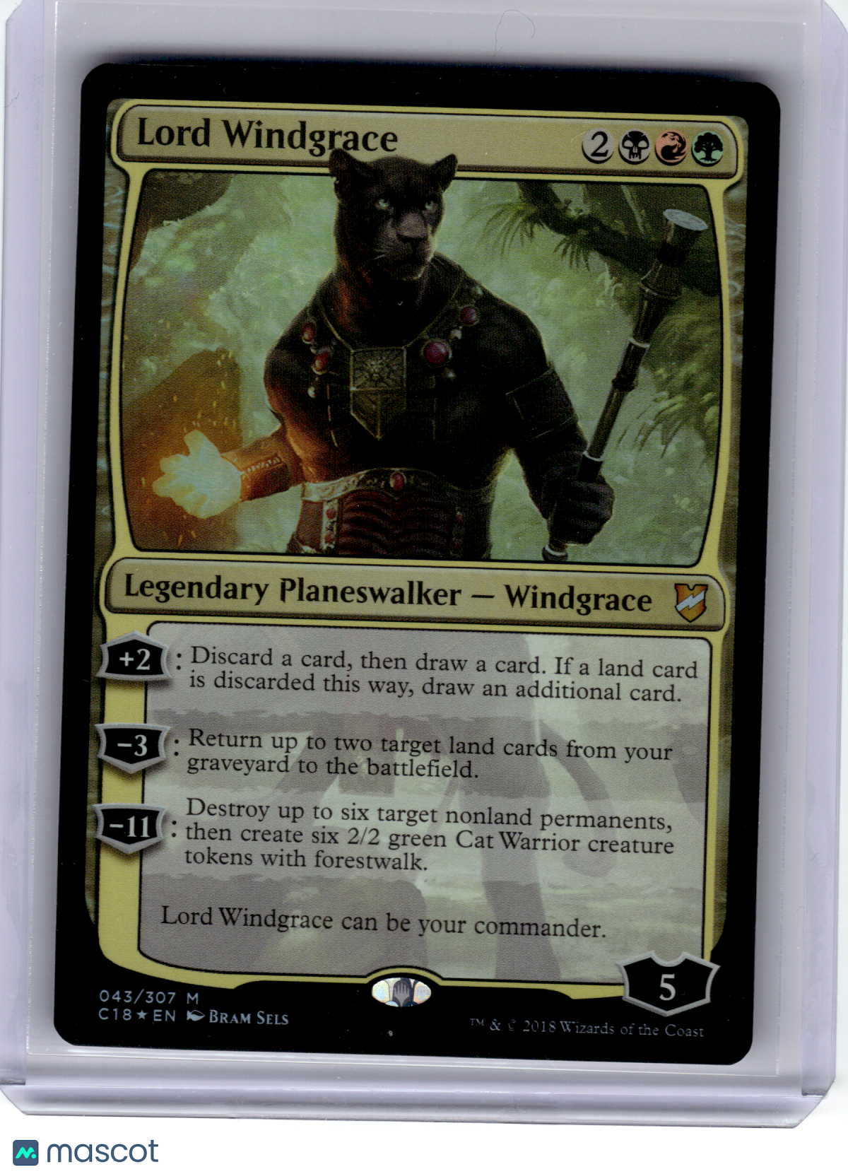 Magic: The Gathering—Lord Windgrace #43 Commander 2018—Mythic [Lightly Played]
