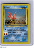 2001 Pokemon—Corsola #37 Neo Discovery—Uncommon Non-Holo [Moderately Played]