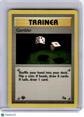 1999 Pokemon—Gambler #60 Fossil— Non-Holo (1st Edition) [Lightly Played]