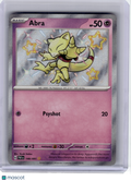 2024 Pokemon—Abra #148 Paldean Fates—Shiny Rare Holo [Moderately Played]