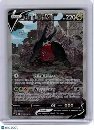 2022 Pokemon—Regidrago V #184 Silver Tempest—Ultra Rare Holo