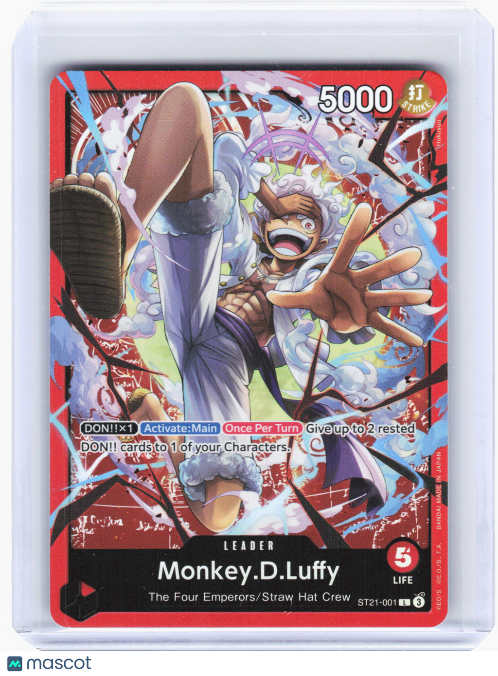 2025 One Piece Card Game—Monkey.D.Luffy #ST21-001 Starter Deck Ex Gear 5—L Foil