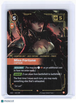2025 Riftbound: LOL TCG—Miss Fortune, Captain #162 Origins—Epic Foil