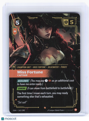 2025 Riftbound: LOL TCG—Miss Fortune, Captain #162 Origins—Epic Foil