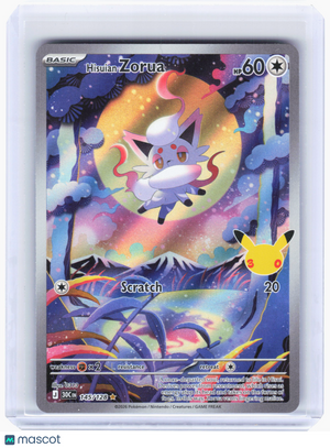 2026 Pokemon—Hisuian Zorua #145 30th Celebration—Illustration Rare Holo